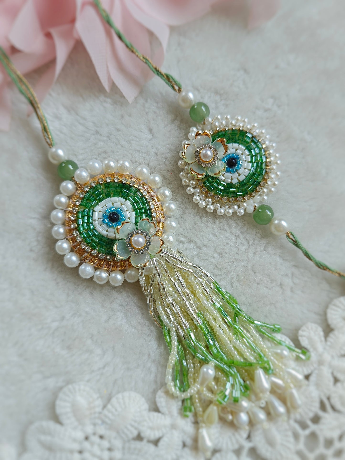 Evil Eye Rakhi Lumba Set