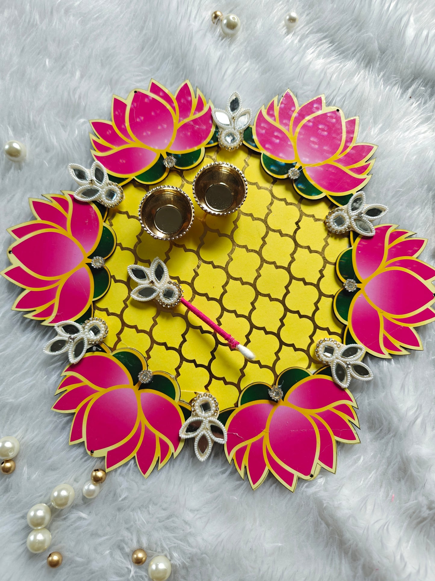 Lotus Tilak Plate