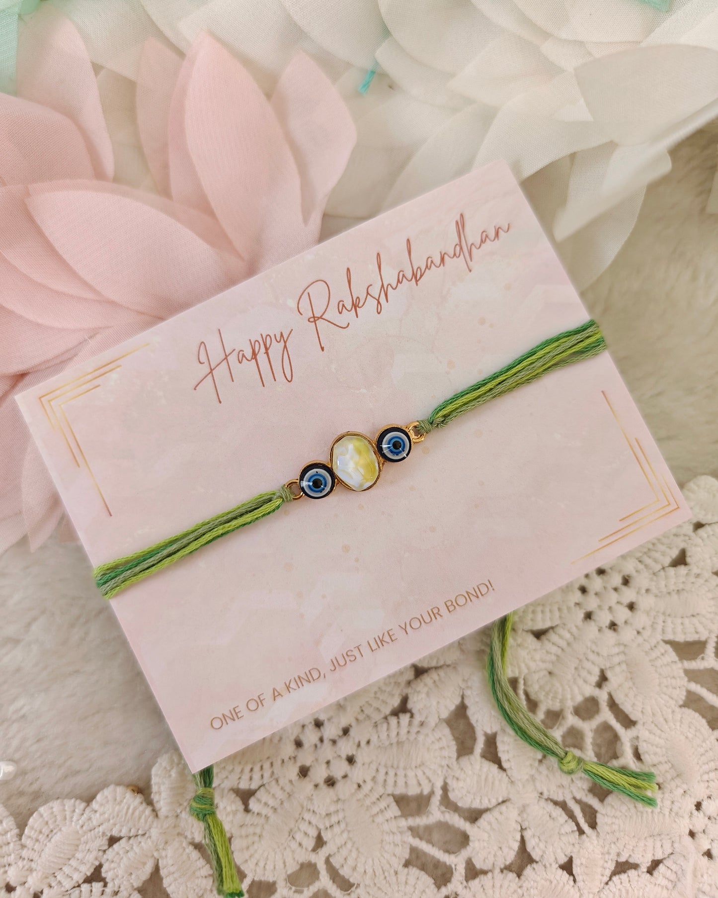 Dual Nazar Stone Rakhi