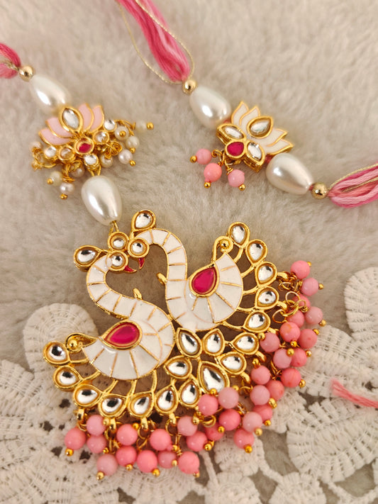Royal Swan Rakhi Lumba Set