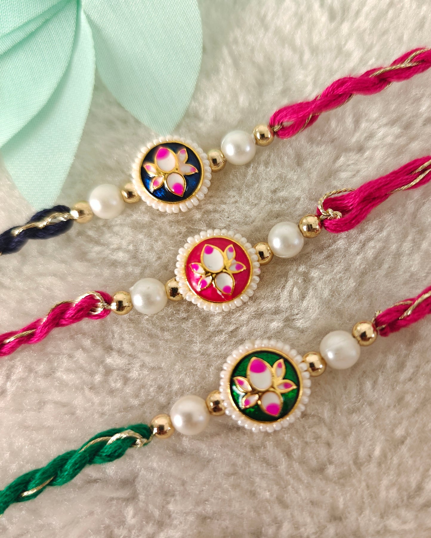 Pichwai Lotus Rakhi