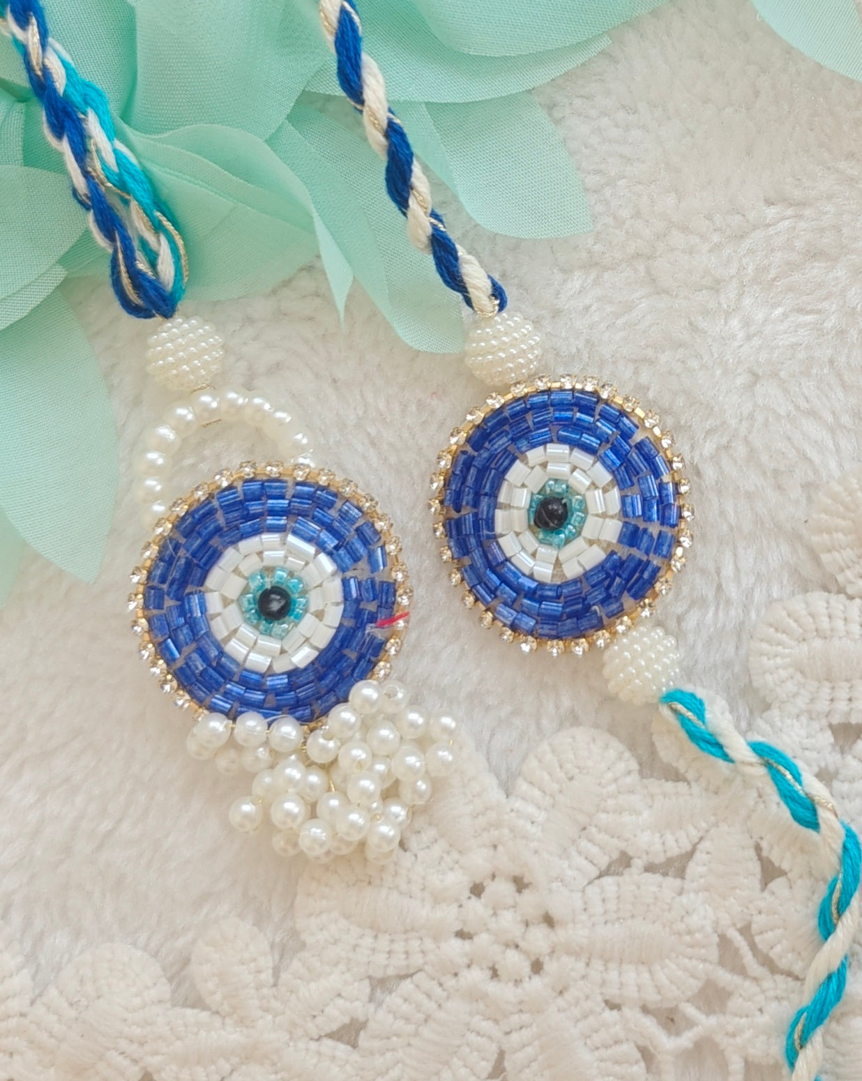 Nazar Aura Rakhi Lumba Set