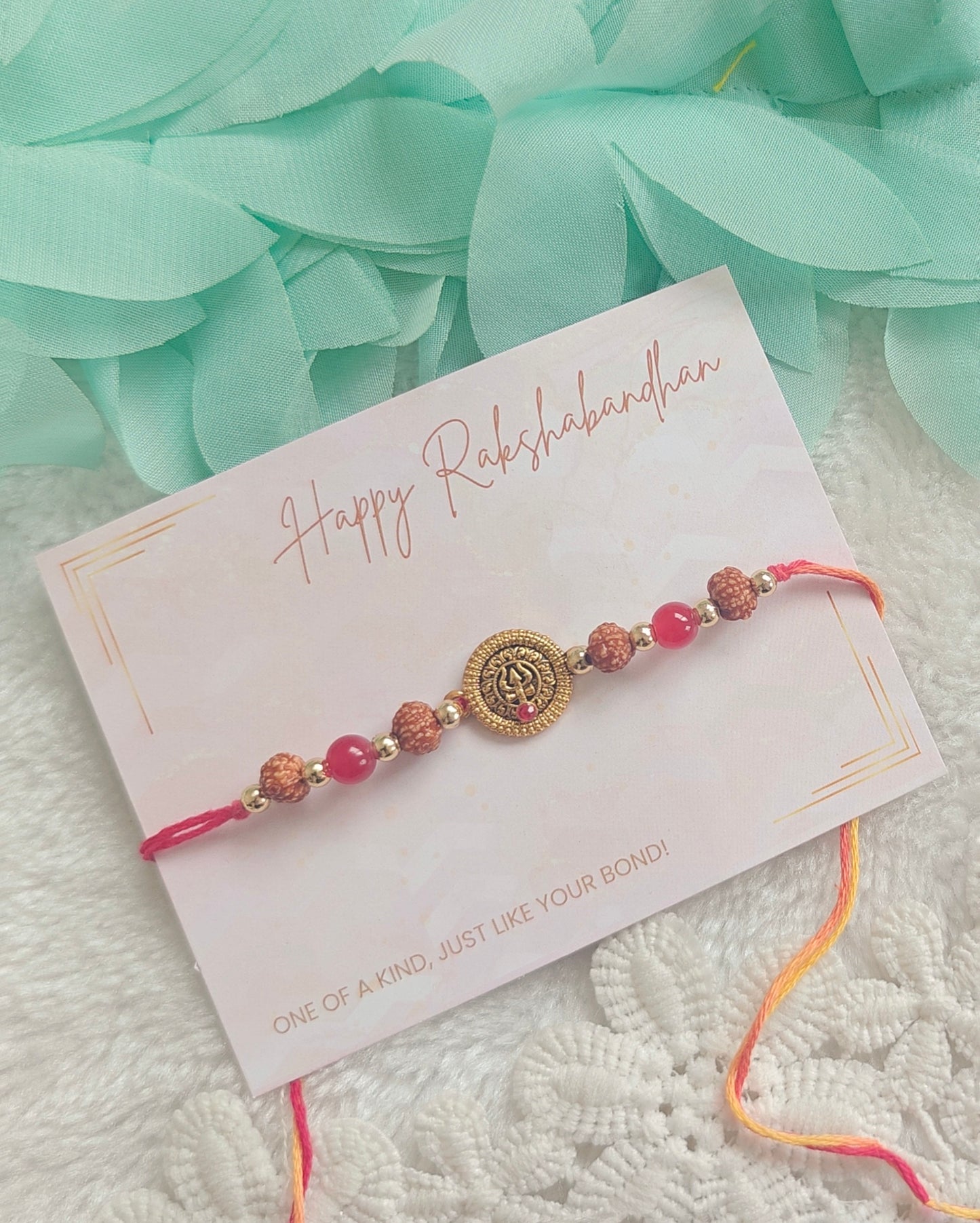 Divine Trishul Rudraksha Rakhi