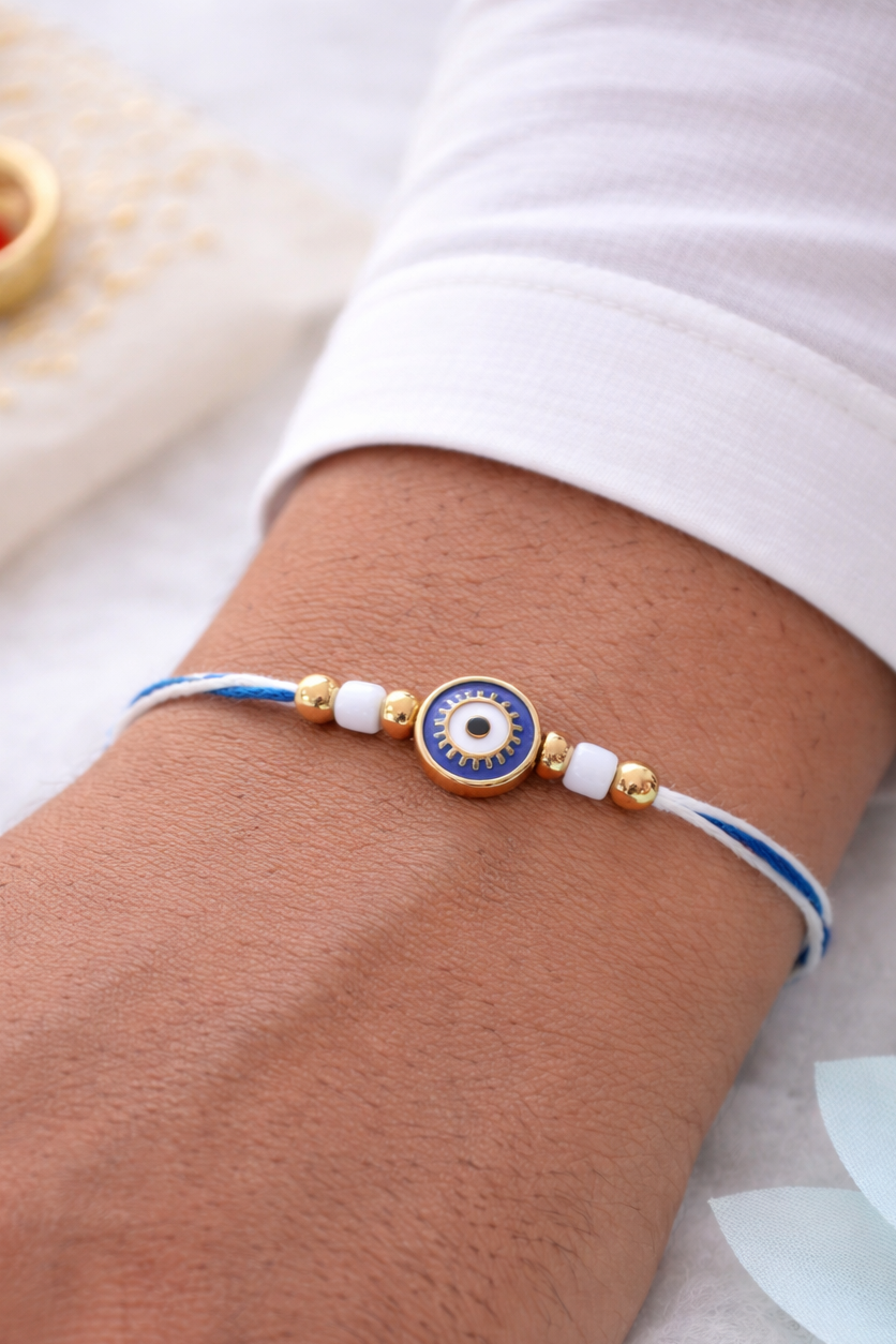 Minimal Evil Eye Rakhi