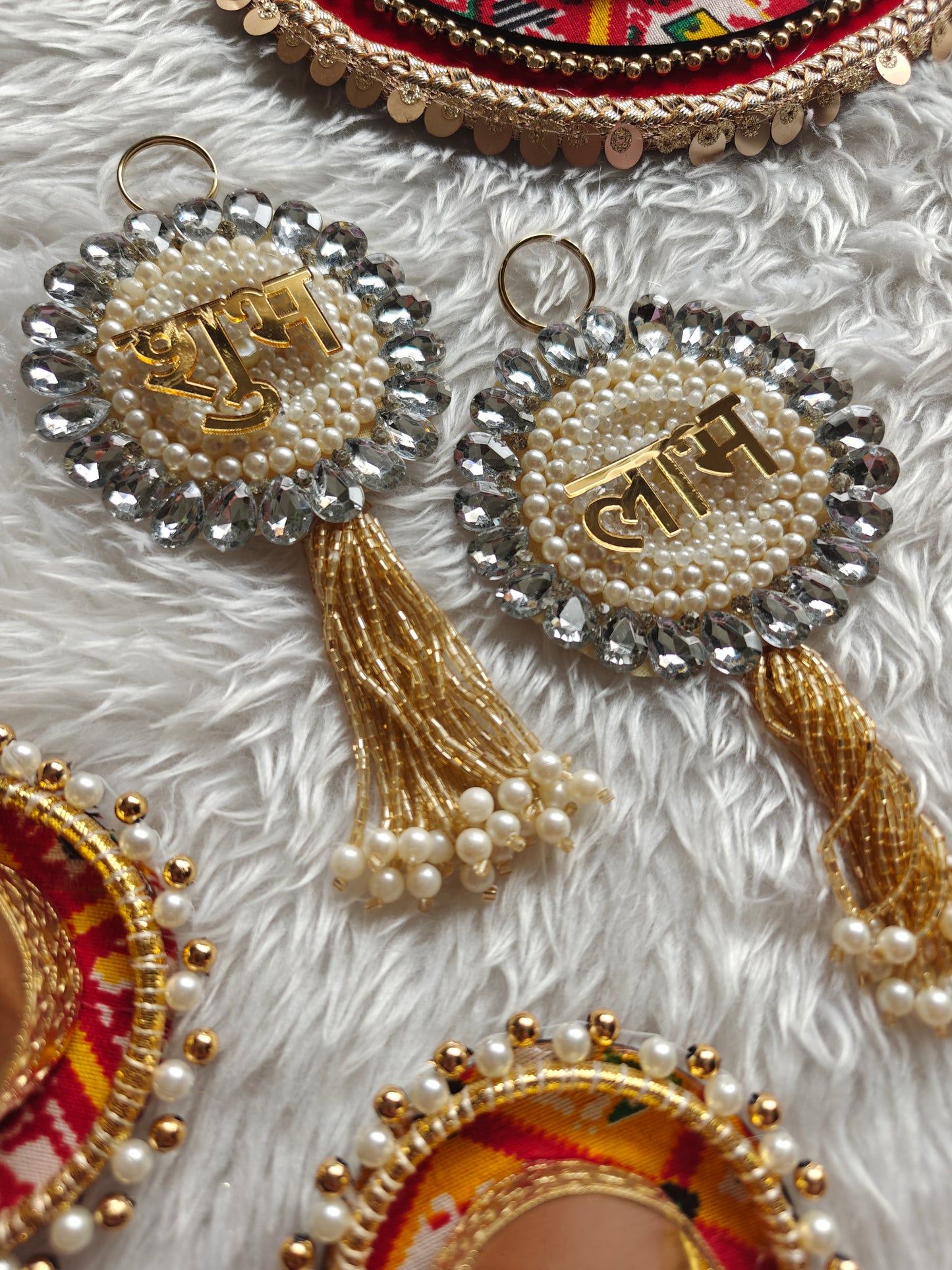 Diamond and Pearls Shubh Labh Pair