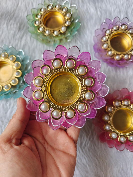 Crystal Bloom Tealight Holder