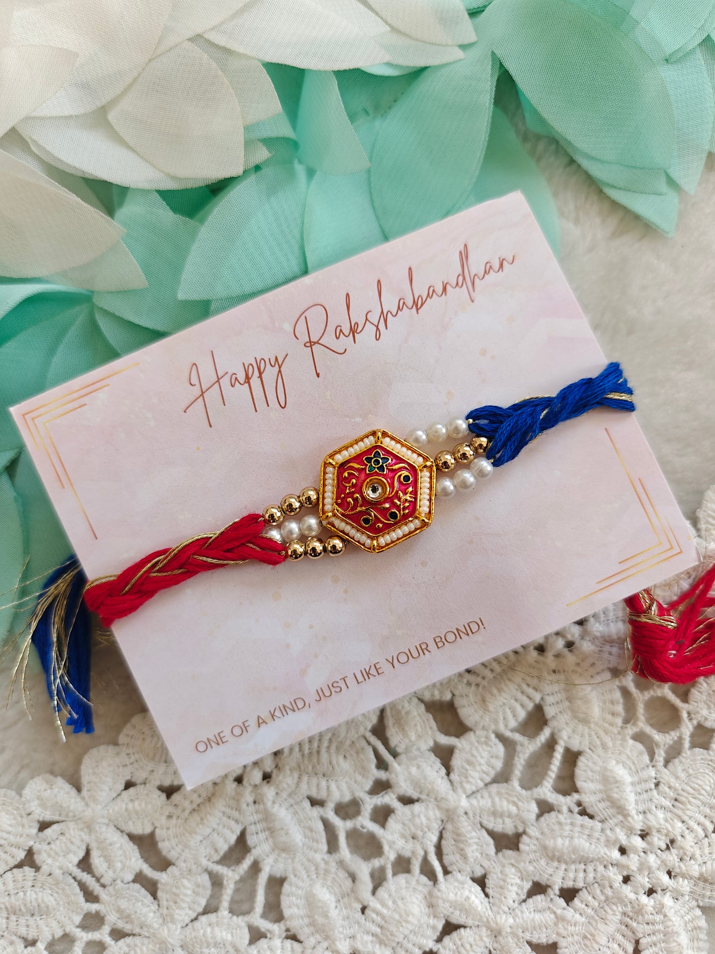 Royal Meenakari Hexa Rakhi
