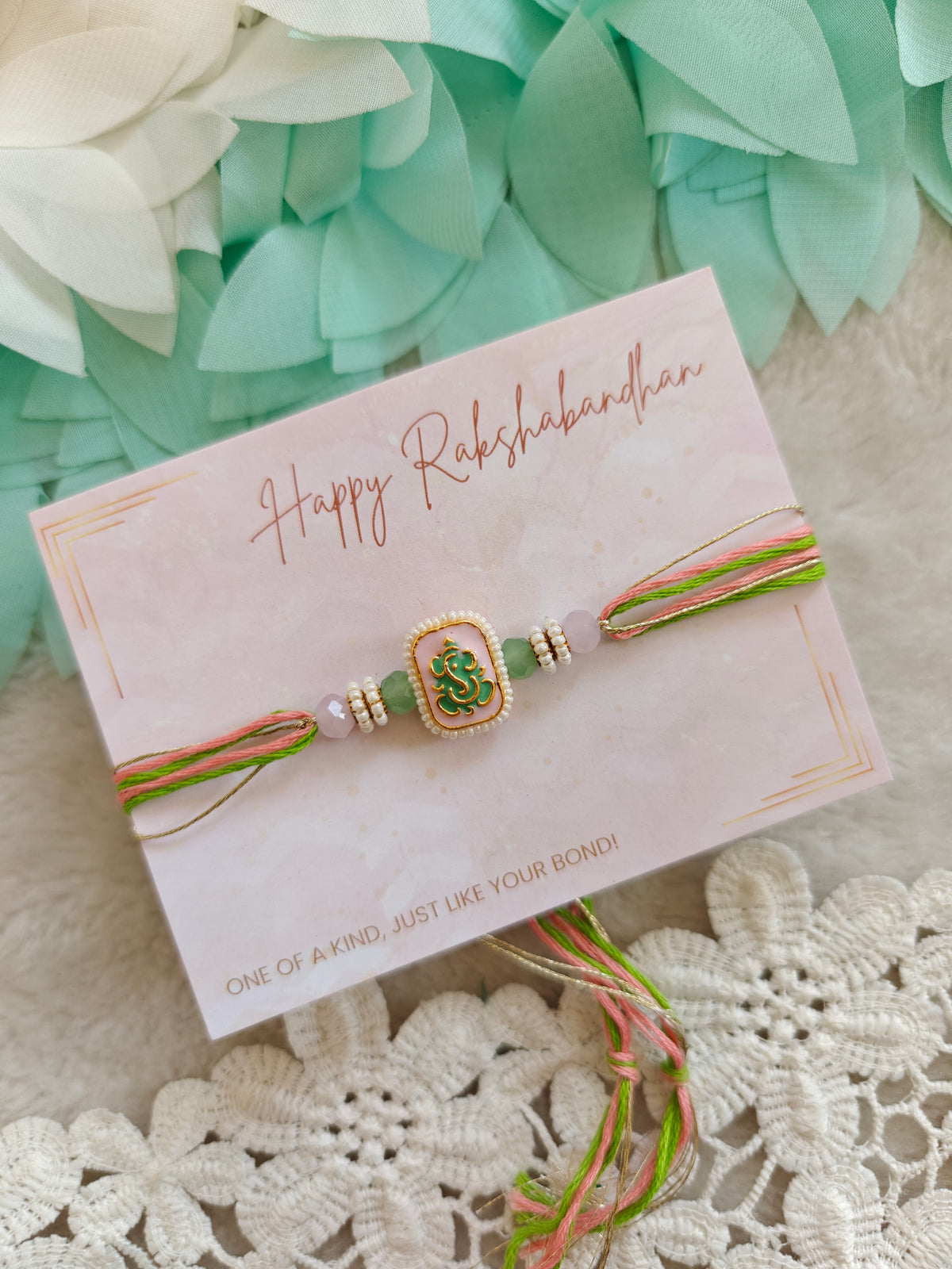 Ganpati Pastel Charm Rakhi