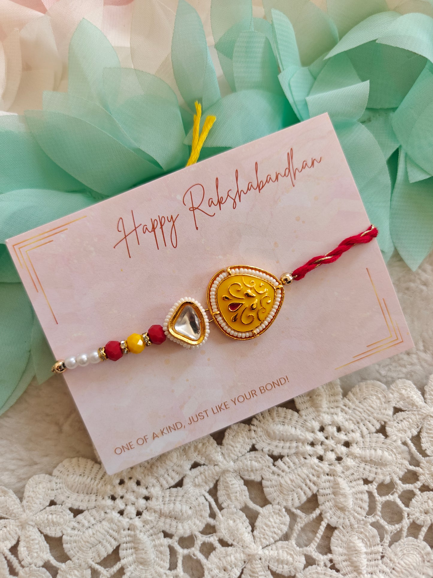 Paisley Kundan Rakhi