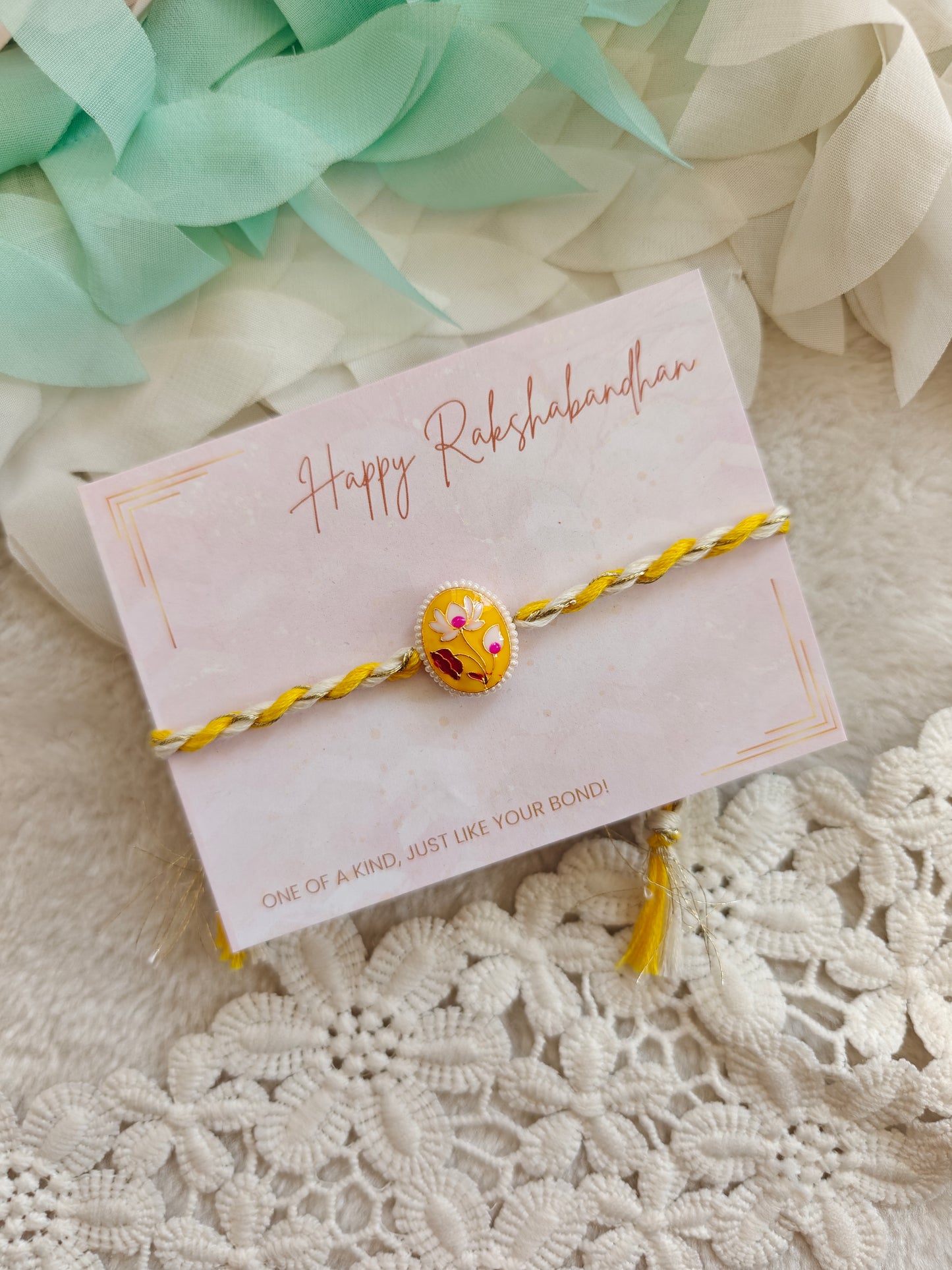 Pichwai Bloom Rakhi