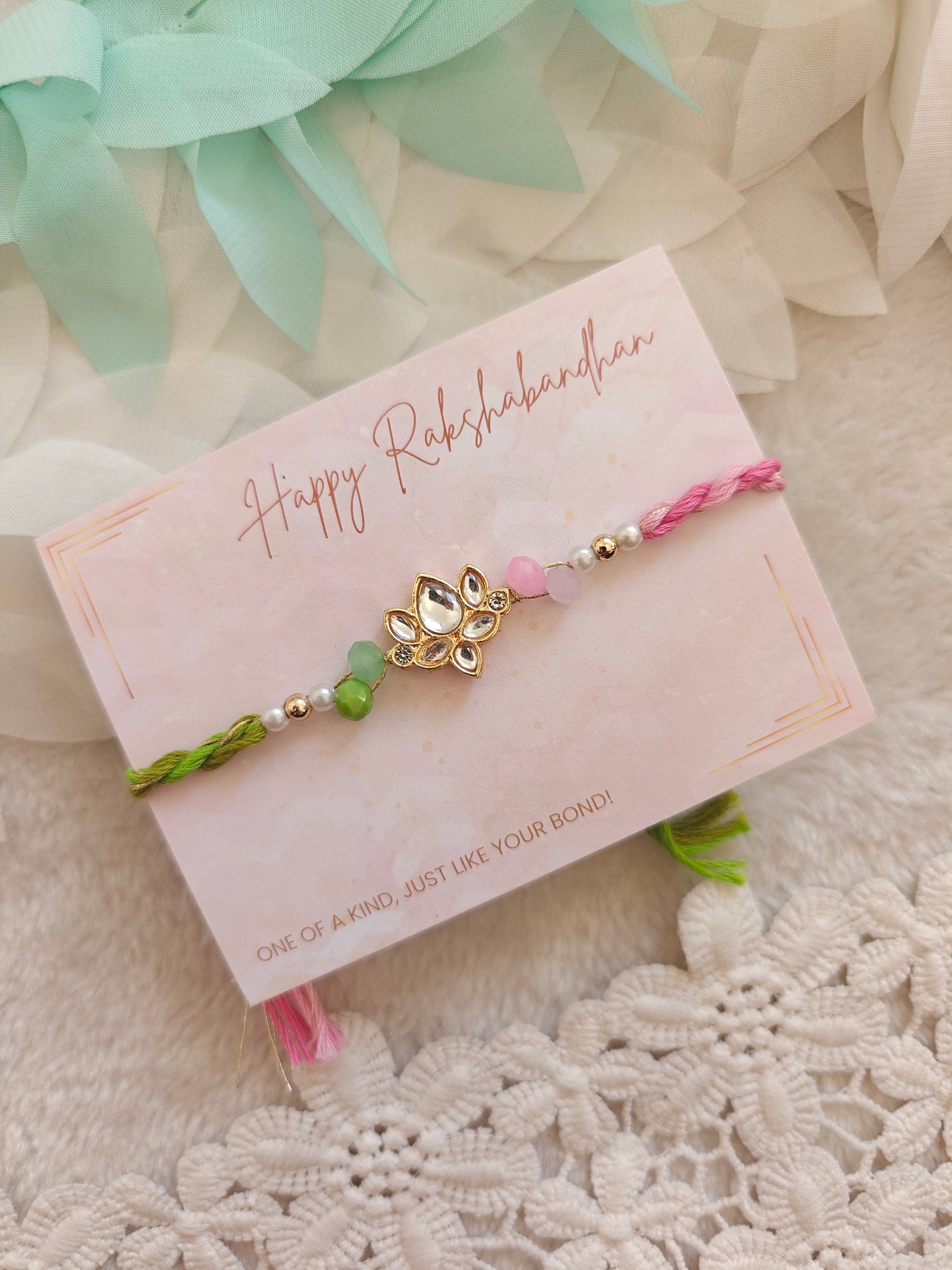 Pastel Royale Hathphool Bracelet Rakhi Set