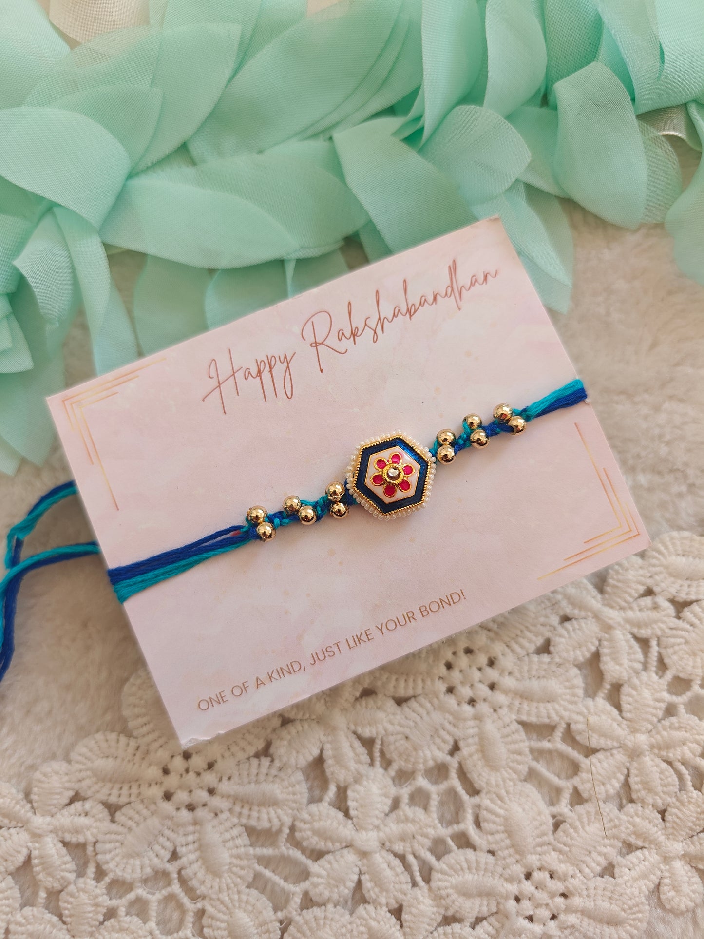 Hexa Bloom Designer Rakhi