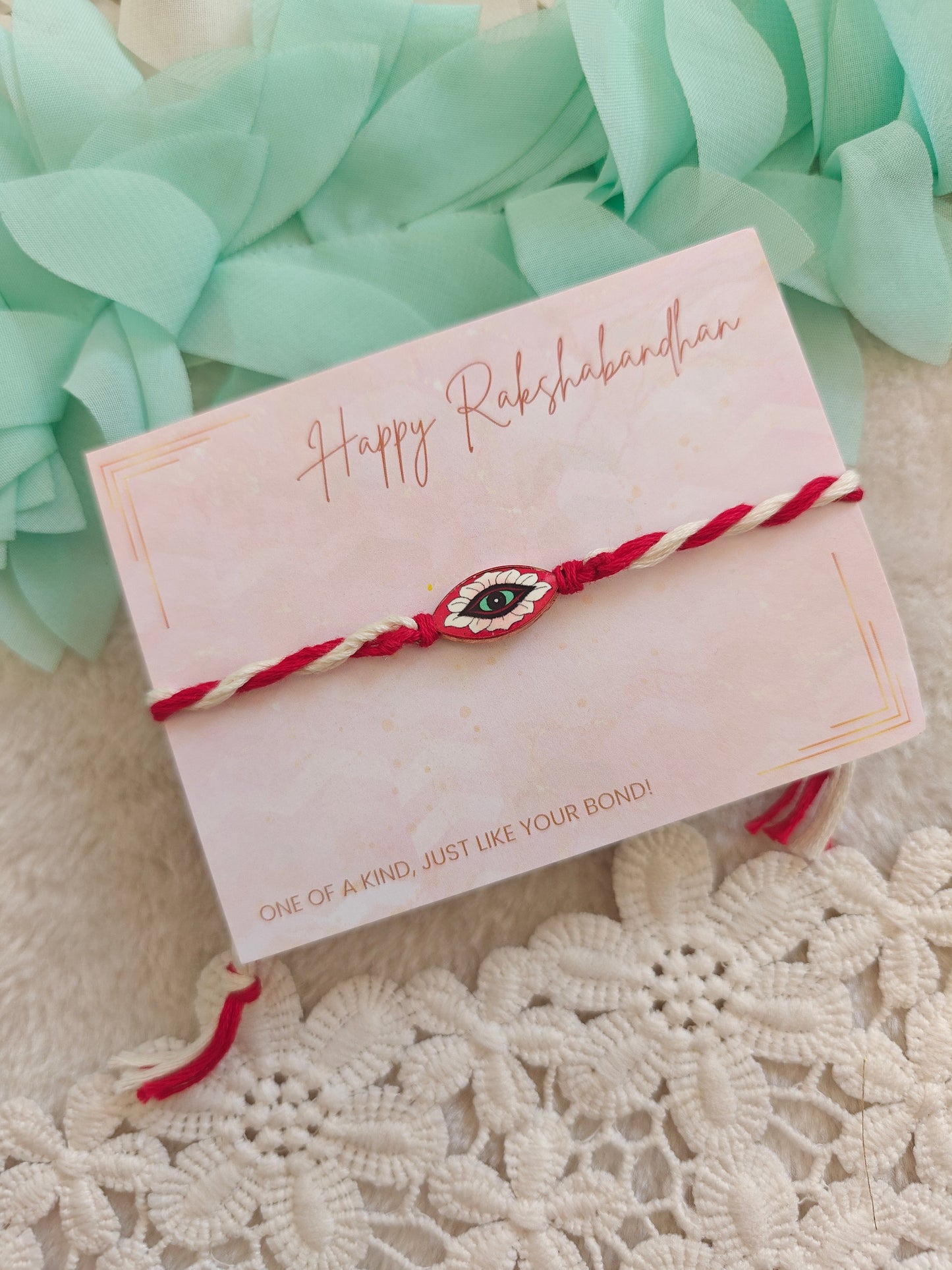 Floral Evil Eye Rakhi
