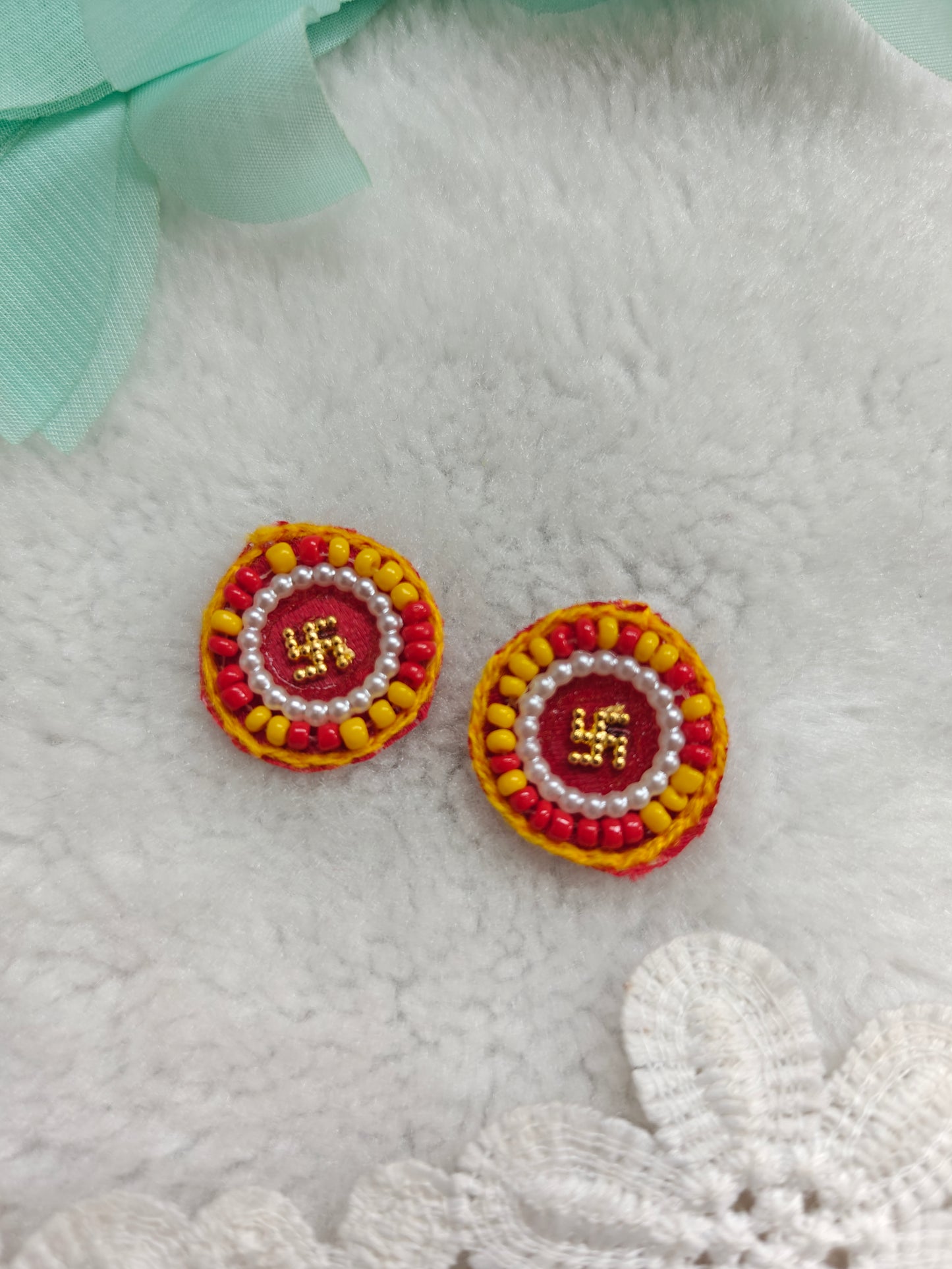 Mini Handmade Swastik Pair
