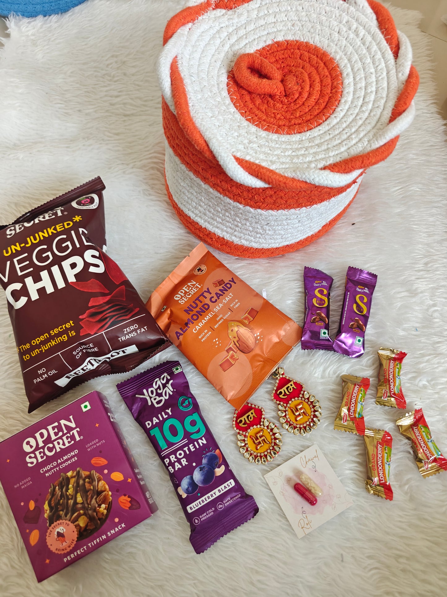 Spiral Basket Rakhi Hamper