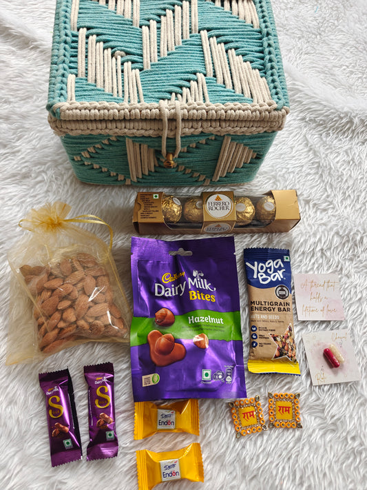 Pastel Box Rakhi Hamper