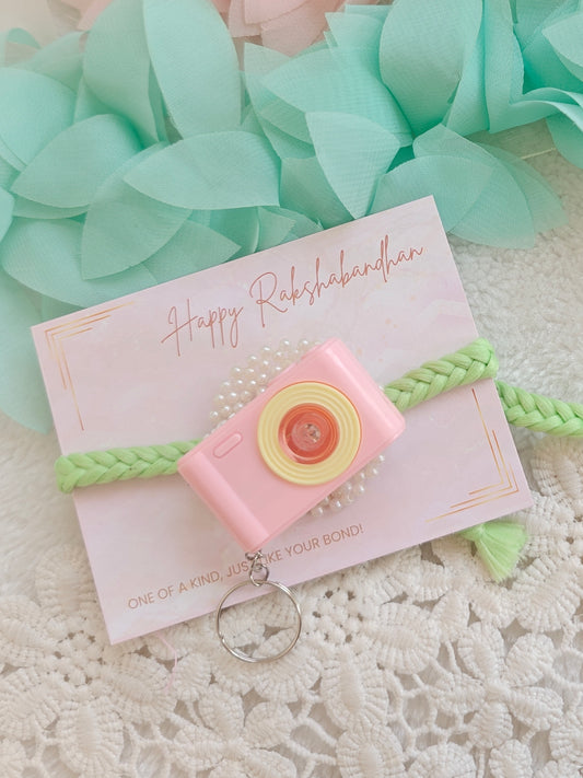 Light Camera Kids Keychain Rakhi