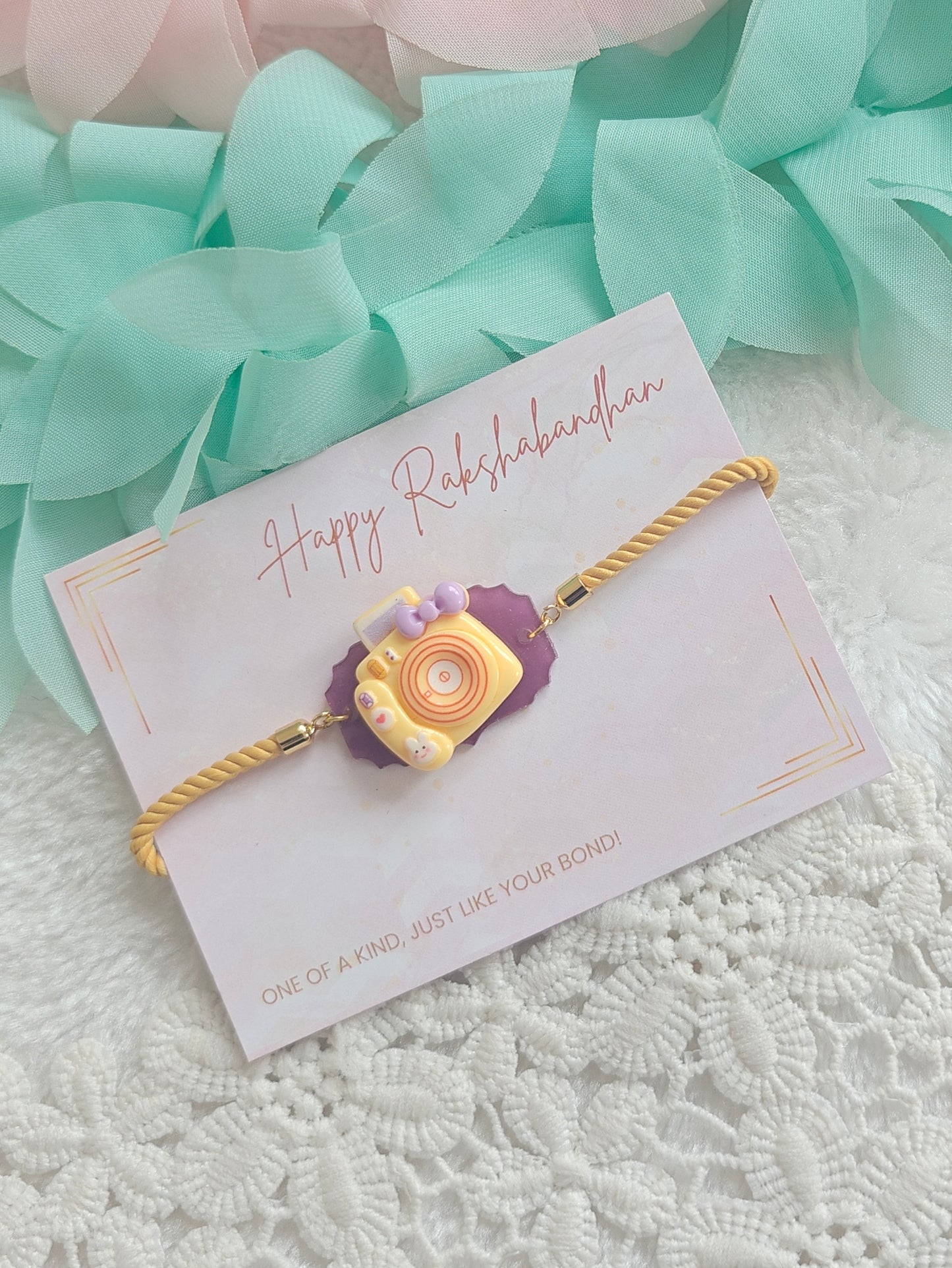 Cute Camera Kids Cord Rakhi