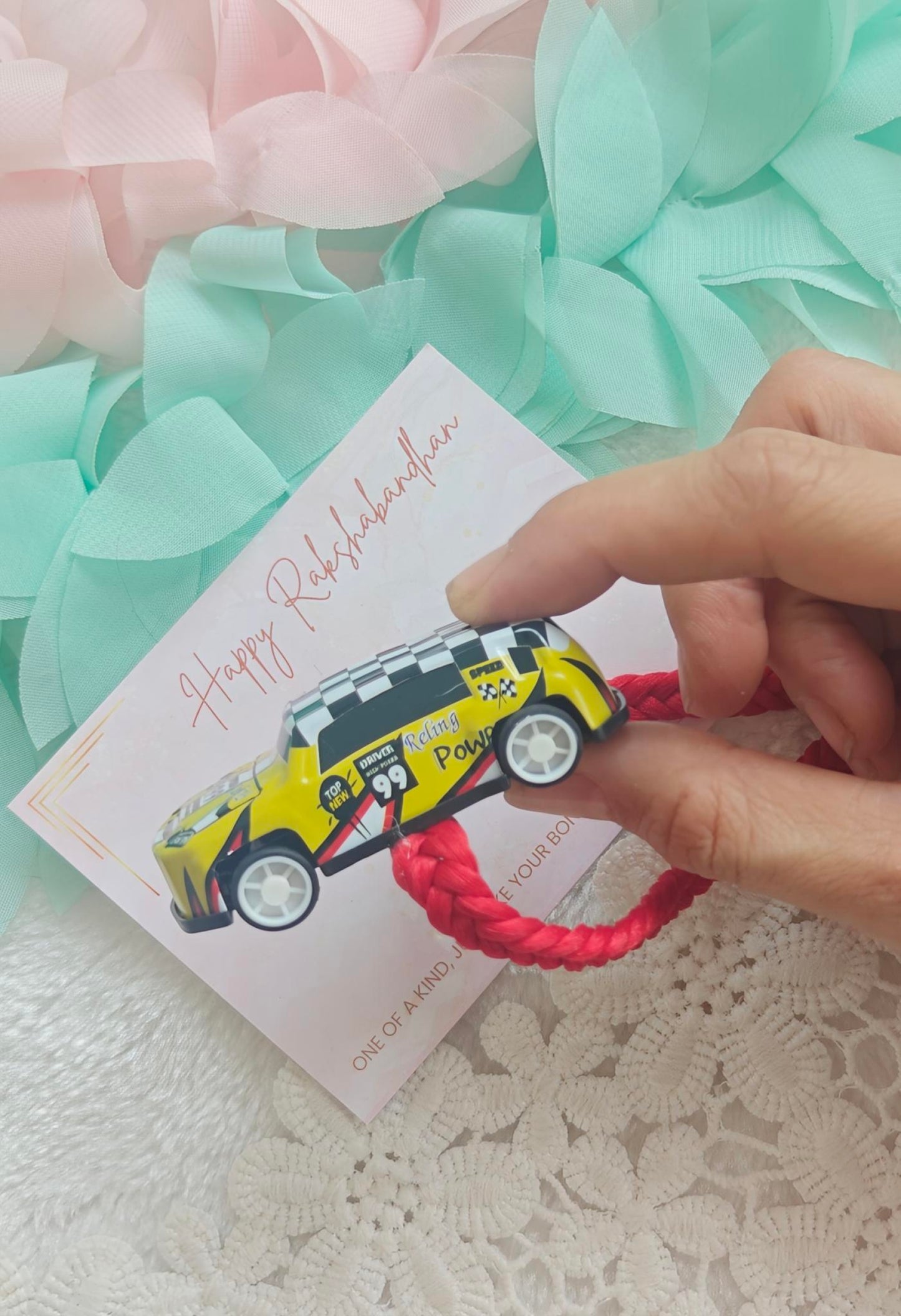 Racing Car Kids Rakhi
