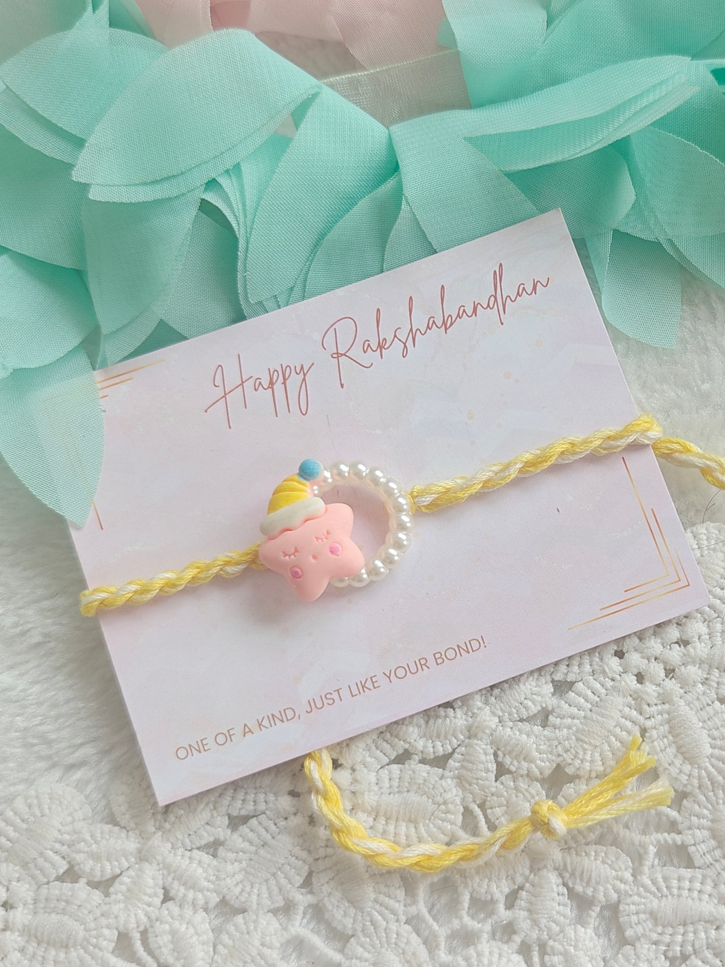 Sleepy Star Pearl Kids Rakhi