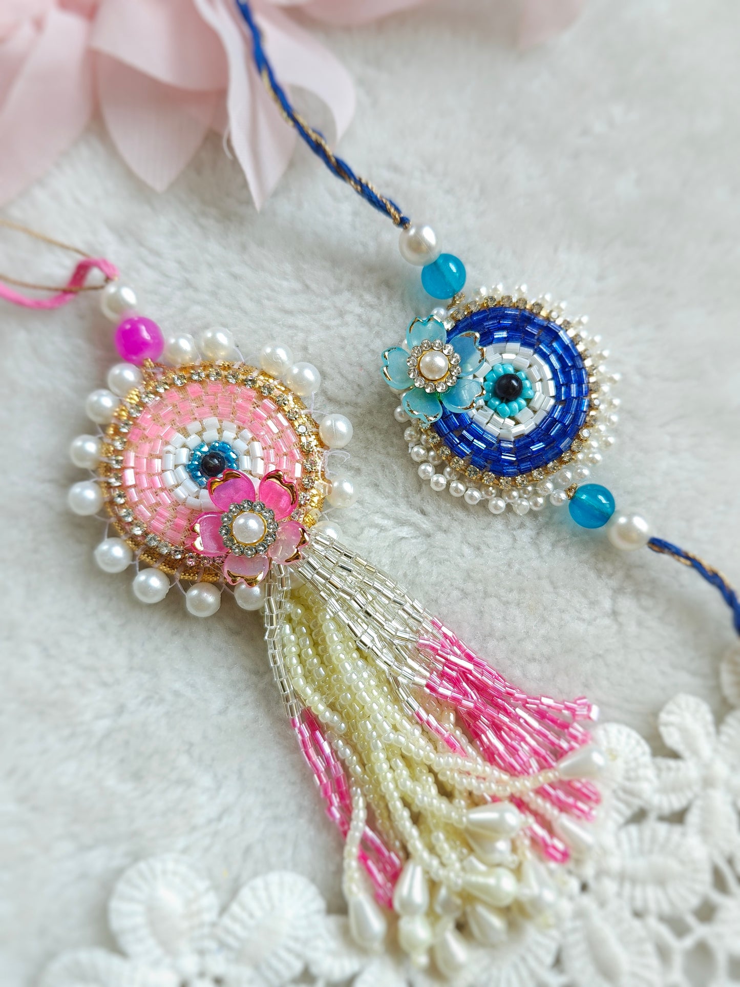 Evil Eye Rakhi Lumba Set