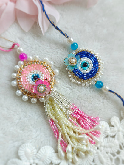 Evil Eye Rakhi Lumba Set