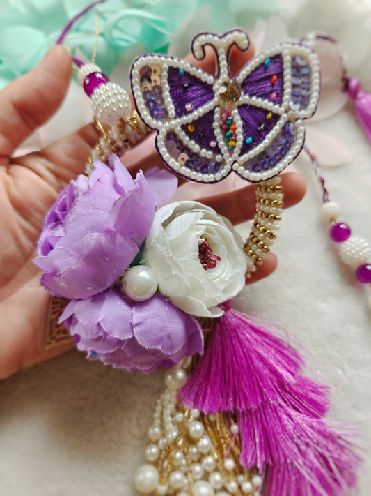 Violet Flutter Lumba Rakhi Set