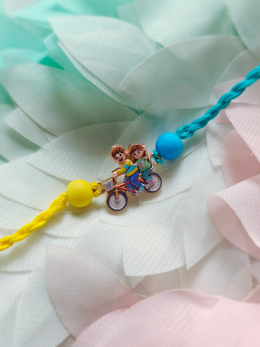 Bhai Behen Ride Kids Rakhi