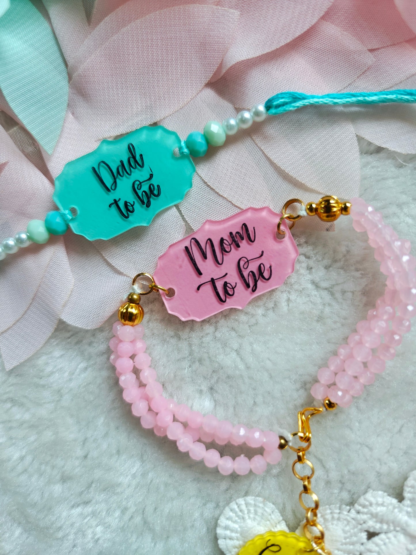 Dad To Be & Mom To Be Rakhi Set