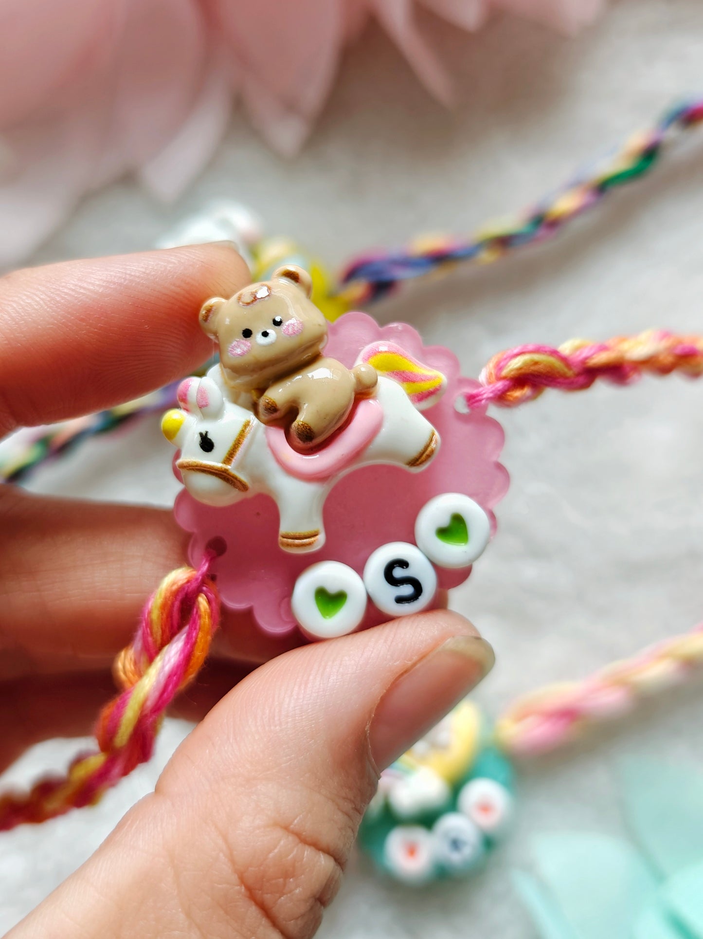 Customised Pastel Charm Kids Rakhi