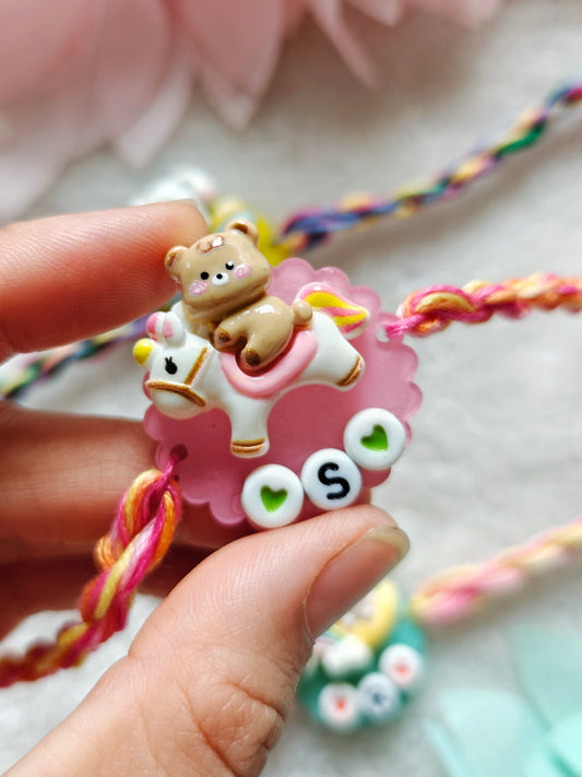 Customised Pastel Charm Kids Rakhi