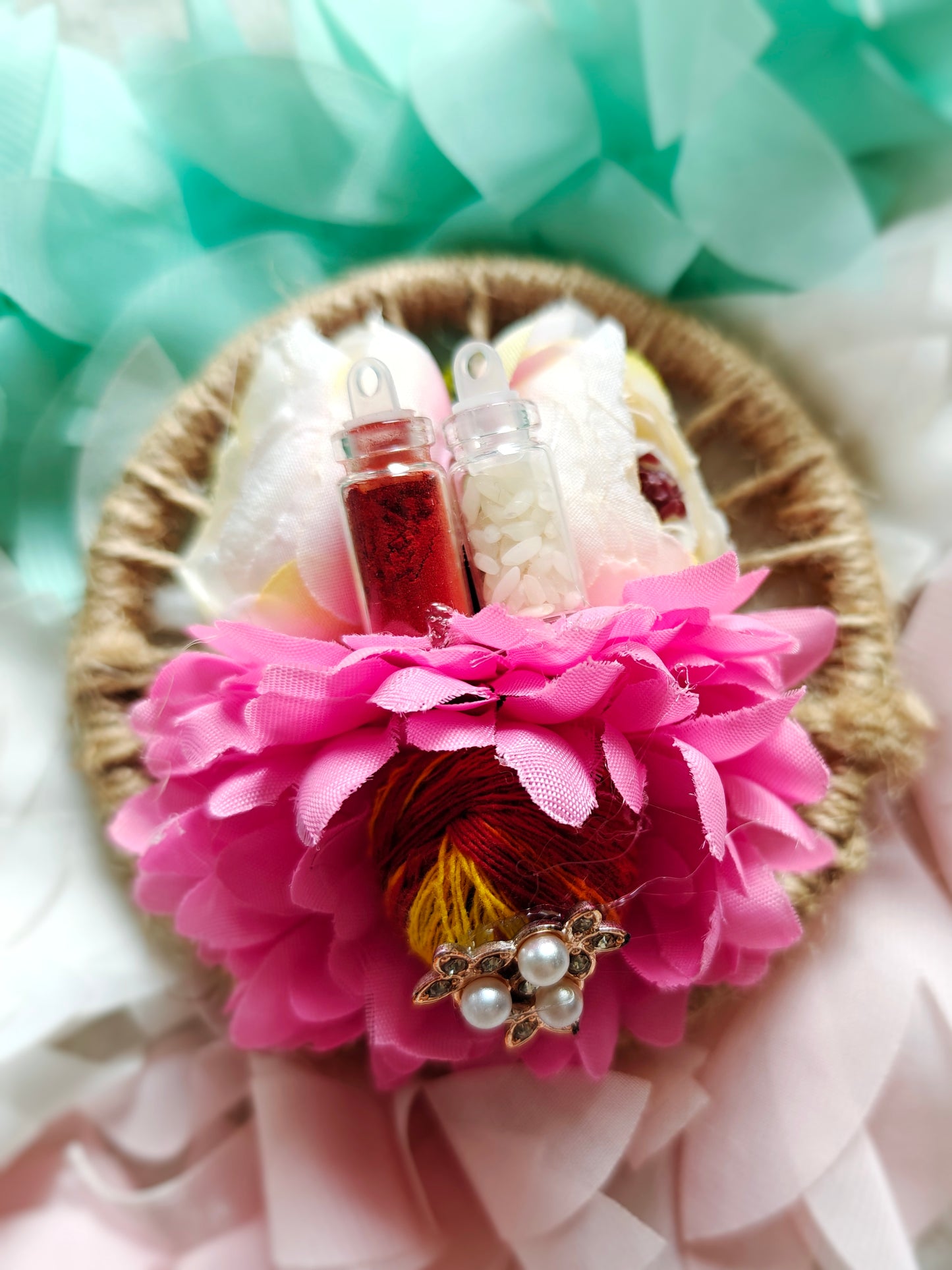 Floral Roli Chawal Nariyal
