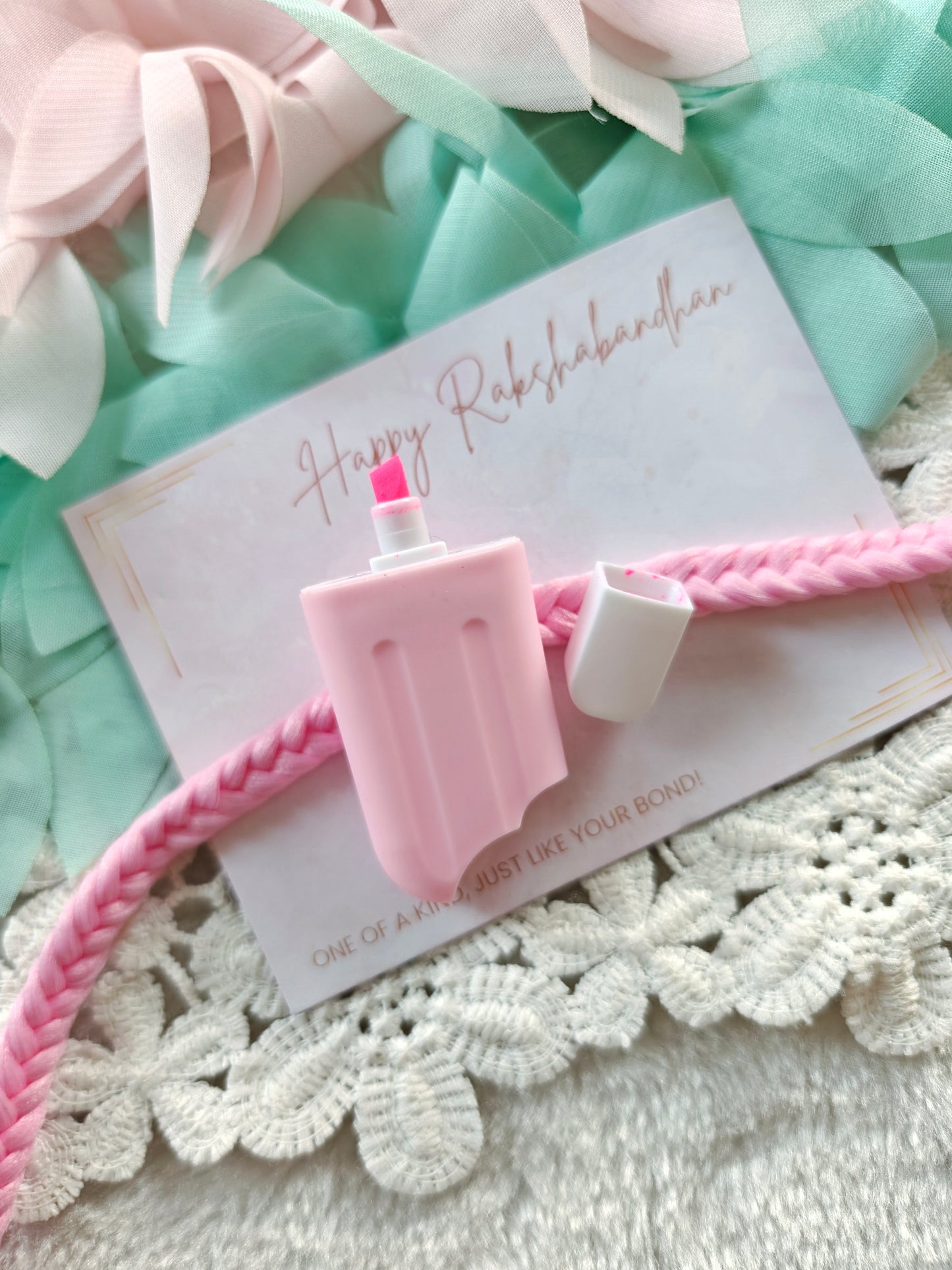 Ice Cream Highlighter Kids Rakhi