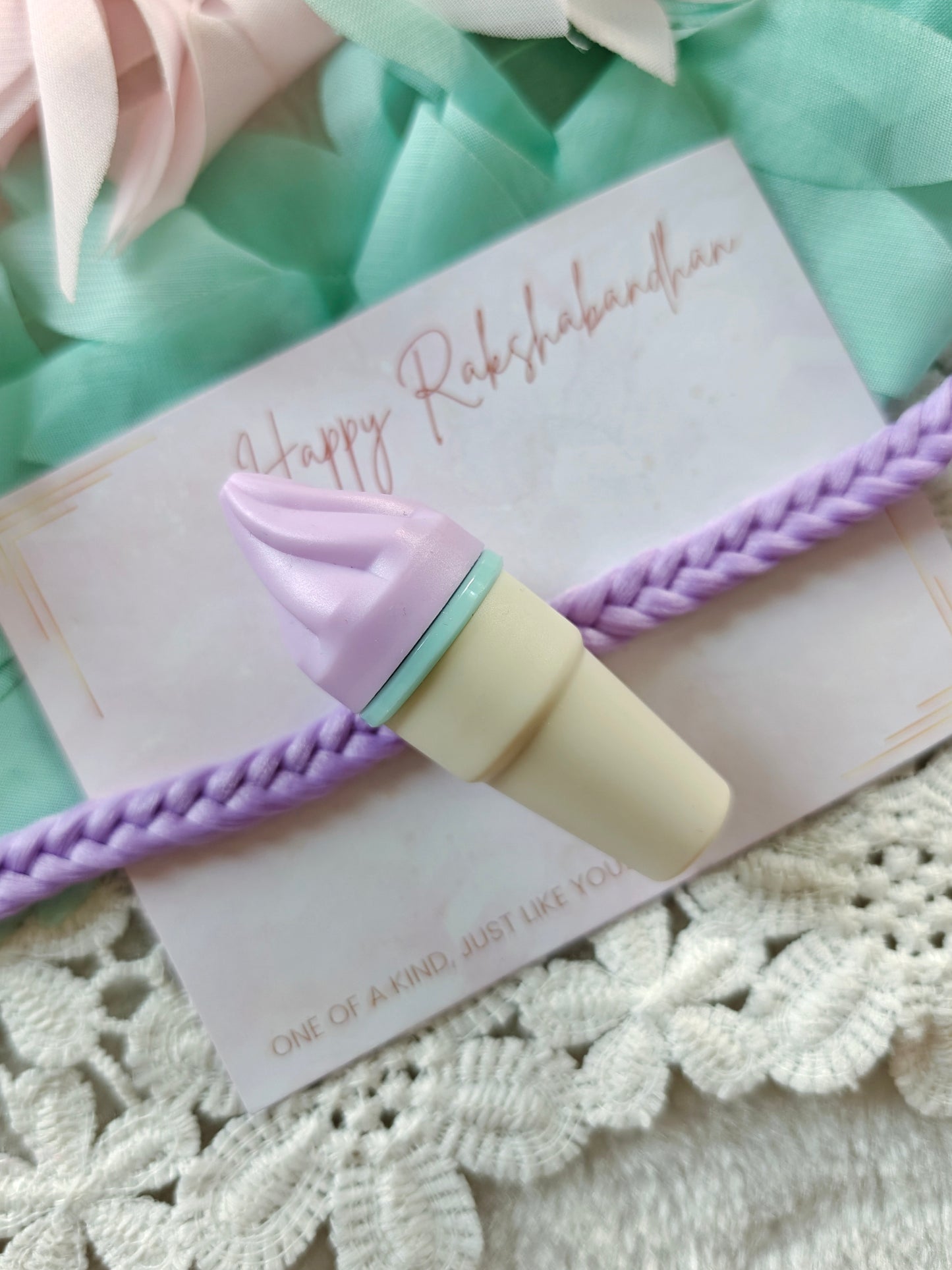 Ice Cream Highlighter Kids Rakhi