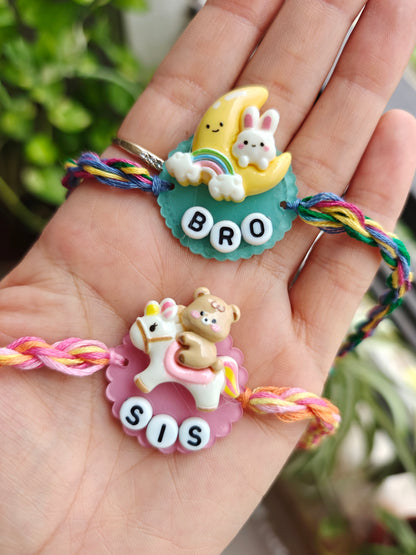 Bro & Sis Cute Sibling Rakhi