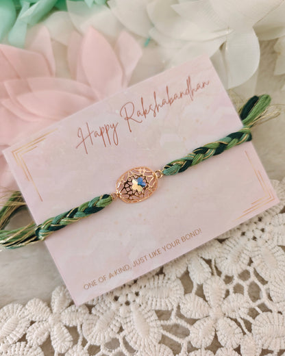 Celestial Crystal Web Rakhi