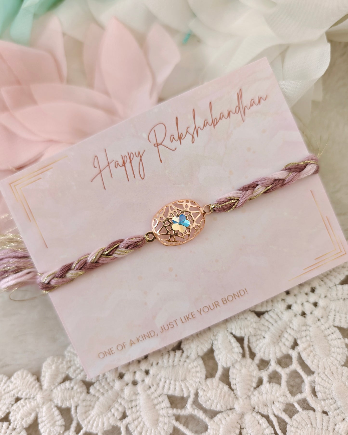 Celestial Crystal Web Rakhi