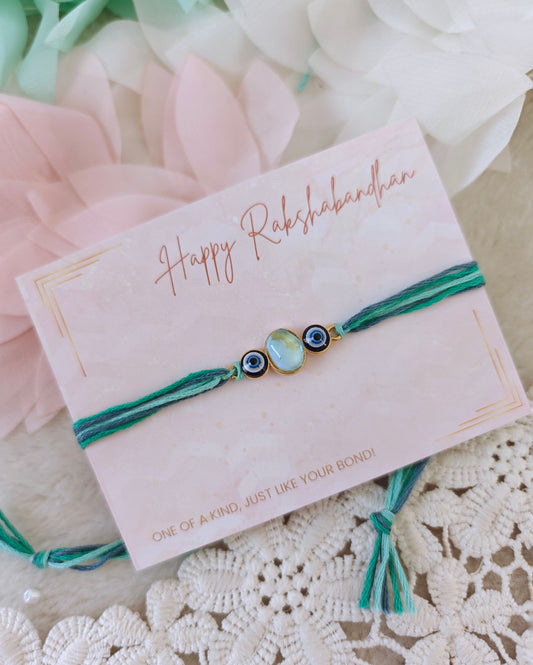Dual Nazar Stone Rakhi