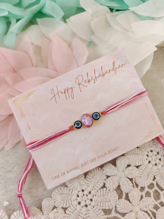 Dual Nazar Stone Rakhi