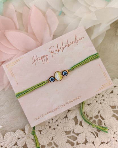 Dual Nazar Stone Rakhi