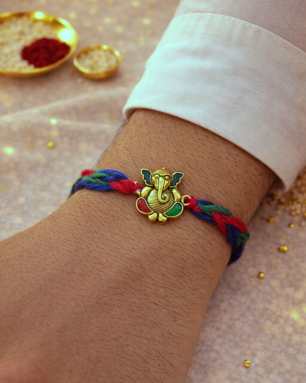 Colorful Ganesha Rakhi