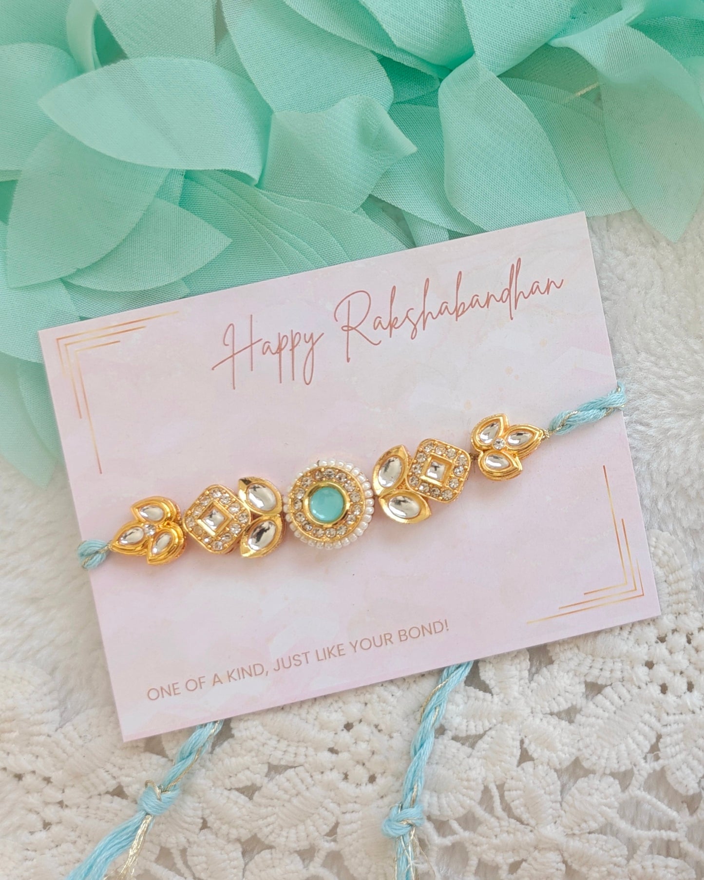 Kundan Statement Rakhi
