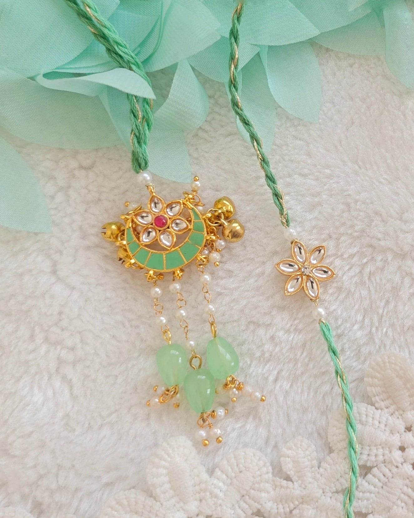 Panna Grace Rakhi Lumba Set