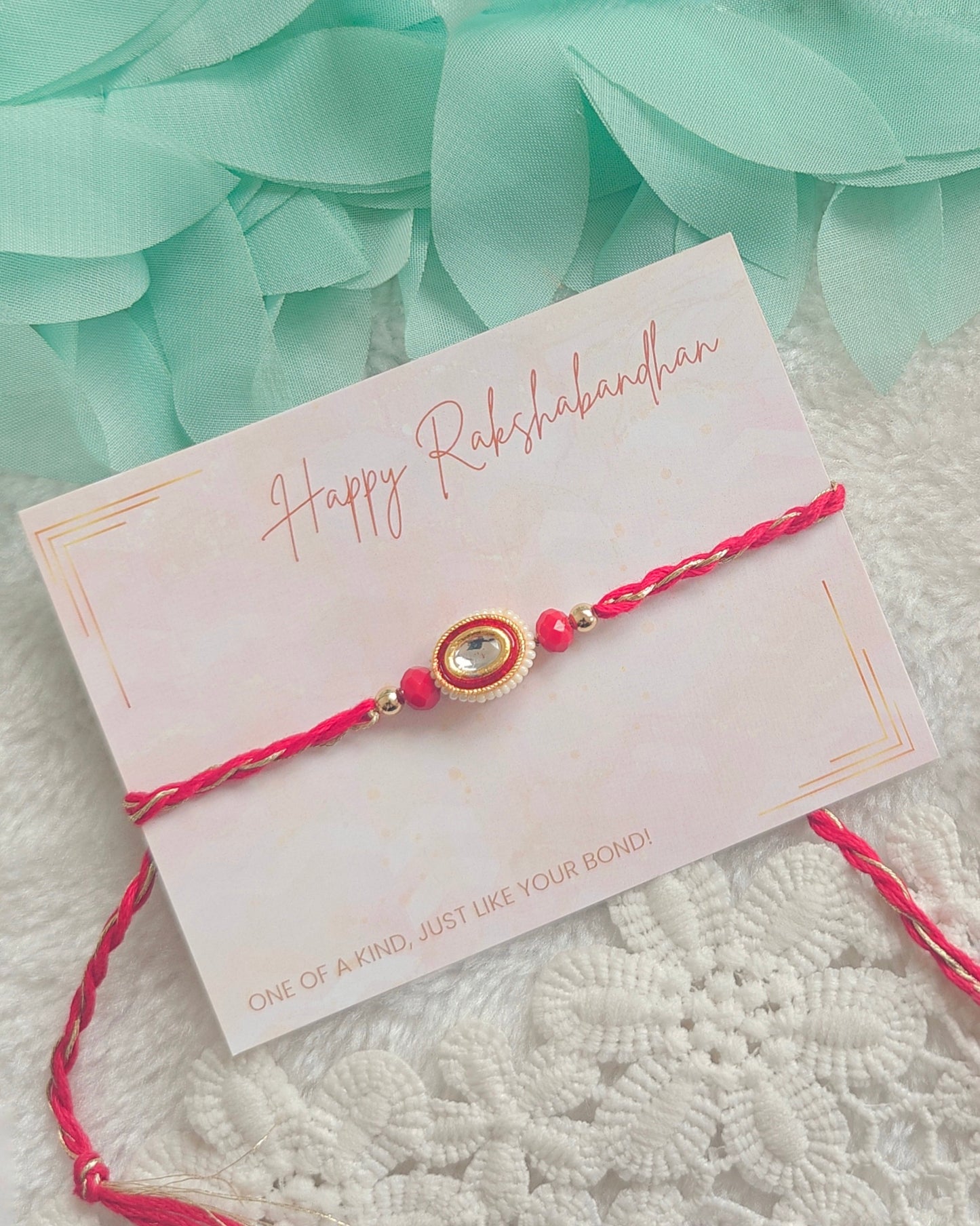 Classic Oval Pearl Rakhi
