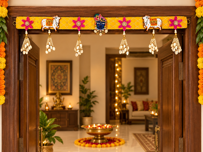 Shrinathji Kamdhenu Floral Toran
