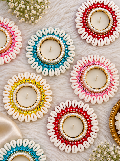Shell Bloom Tealight Holder - Set of 2