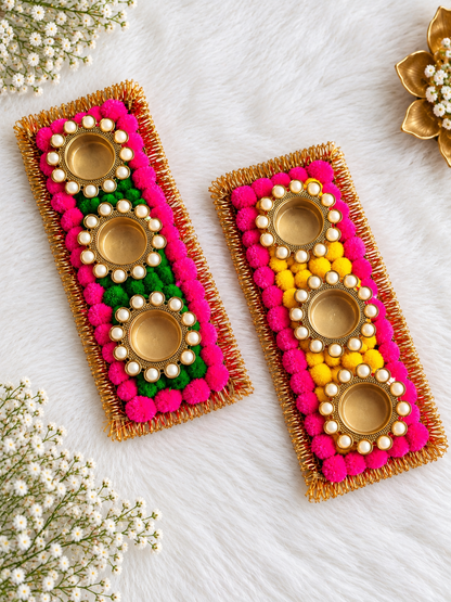 Pom Pom Table Runner
