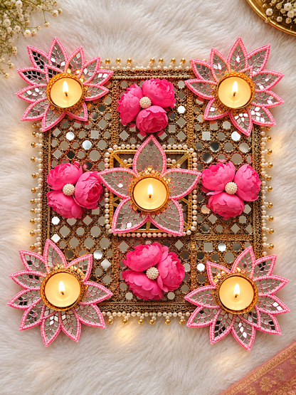 Miraya Floral Rangoli Mat