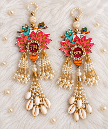Krishna Lotus Shubh Labh Pair