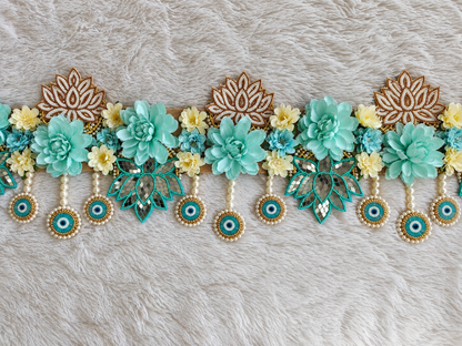 Grandeur Floral Lotus Evil Eye Toran